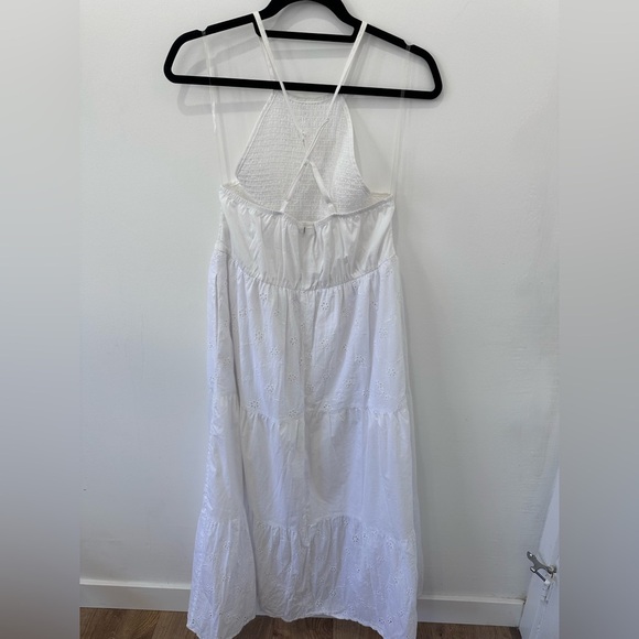 Speechless White Ruched Halter Maxi Sleveless Dress with Adjustable Straps - XL - Picture 14 of 14